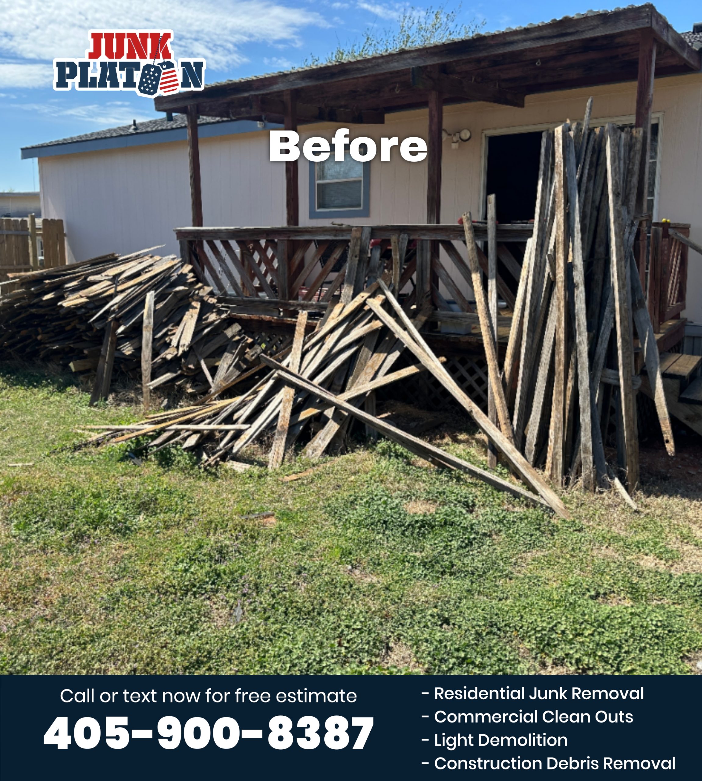 Home Yard waste celan out in OKC