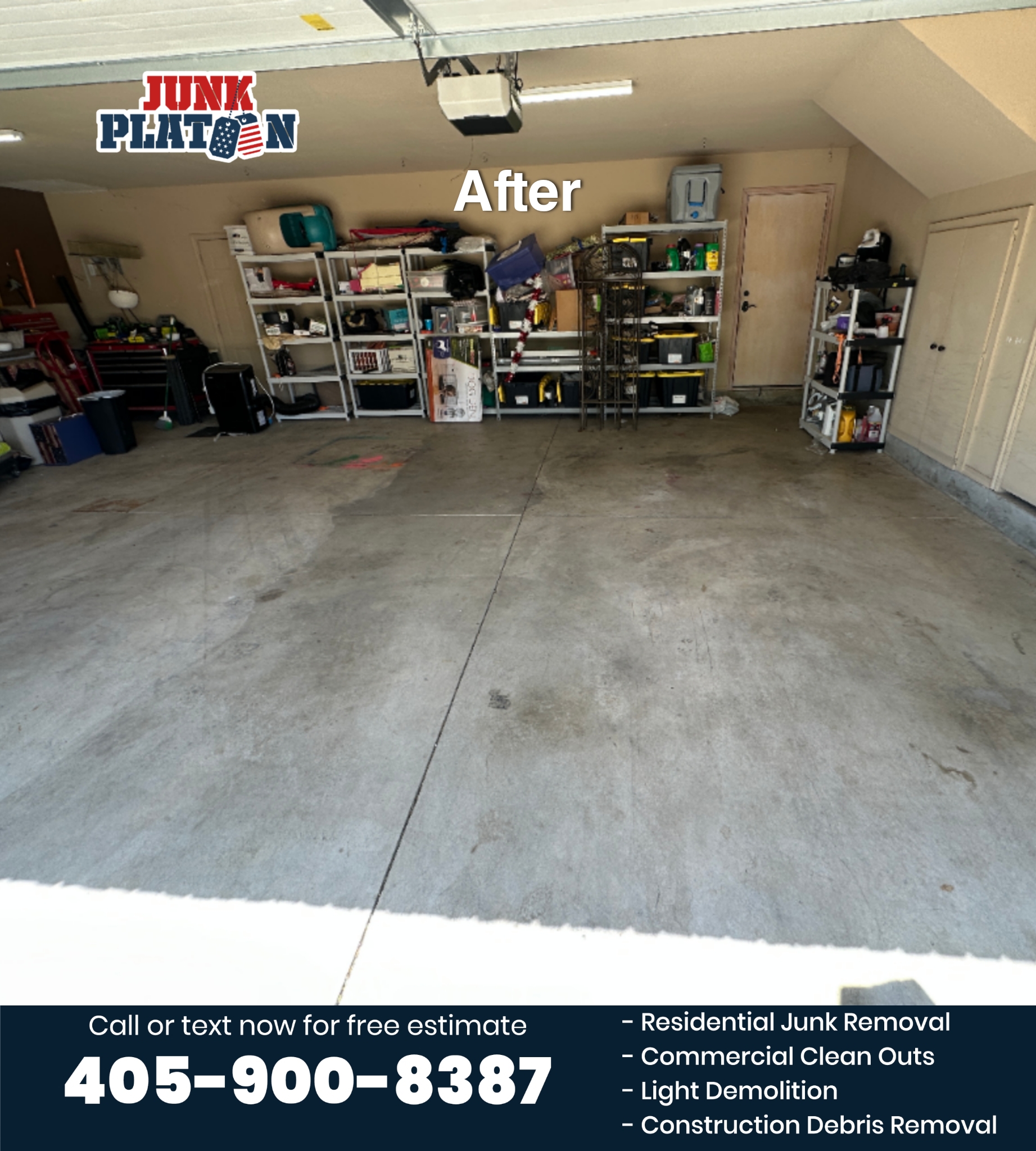 Home garage clean out in Edmond