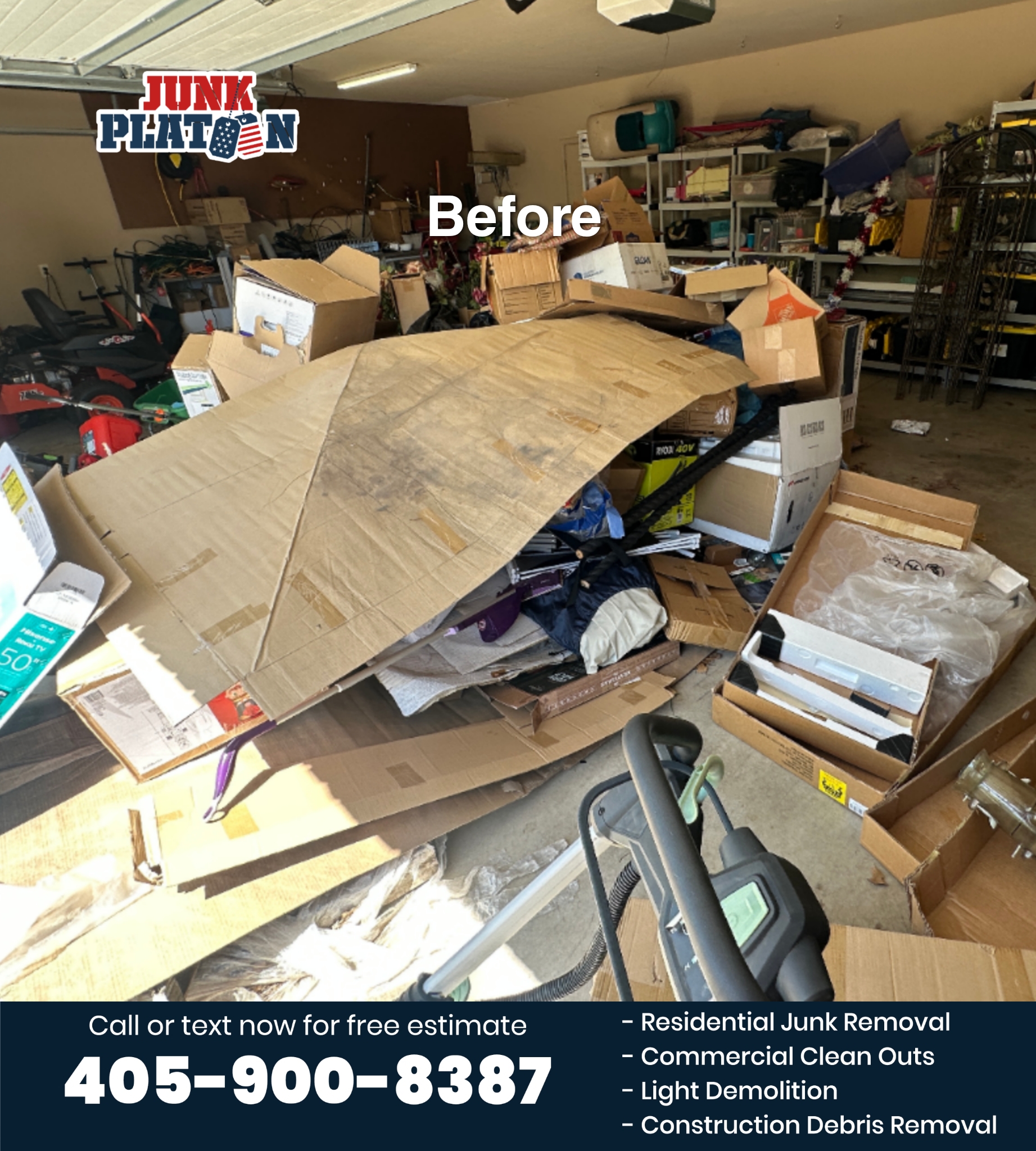 Home garage clean out in Edmond