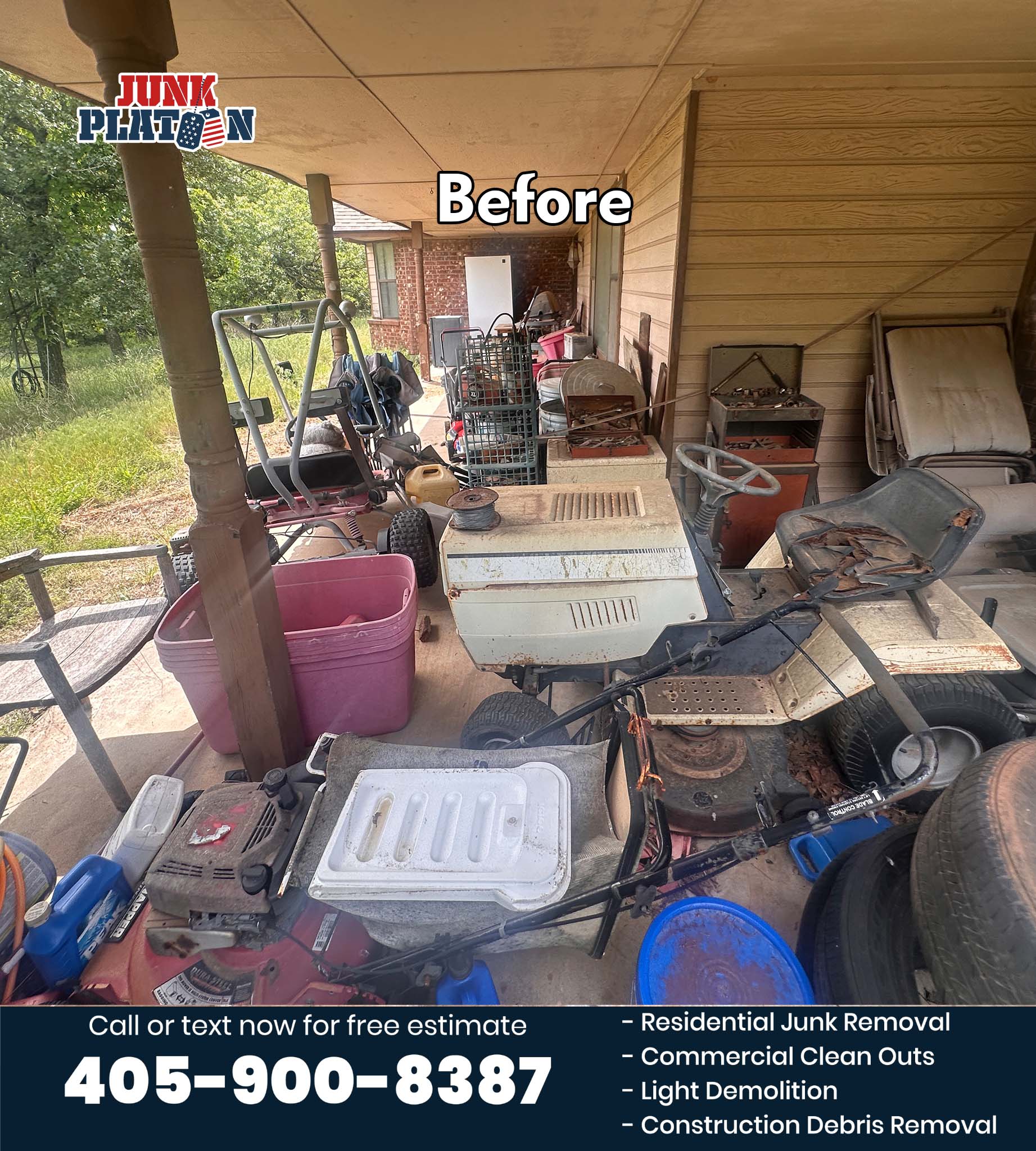 Home Yard waste clean out in Choctaw